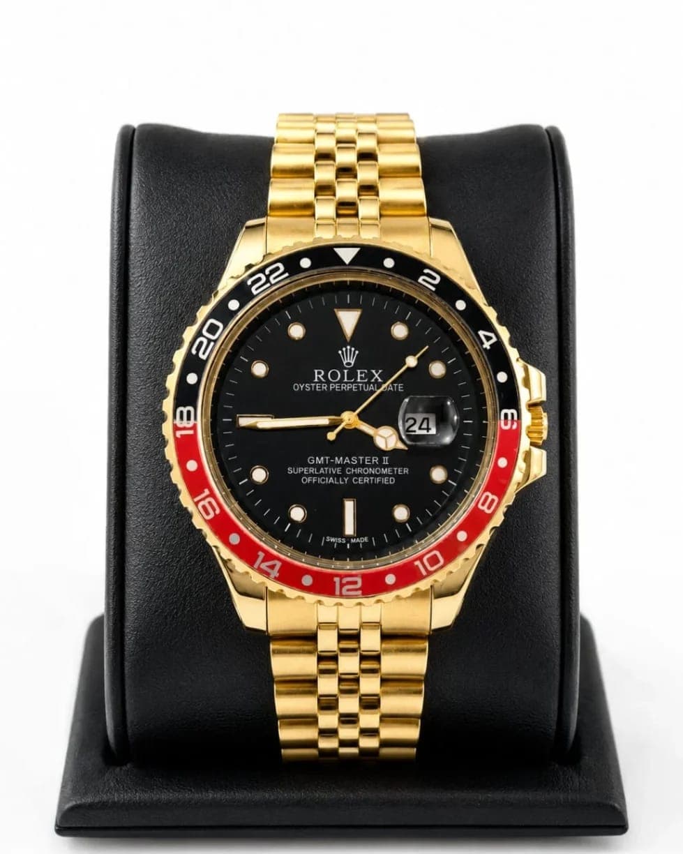 RLX GMT Golden Black Dial